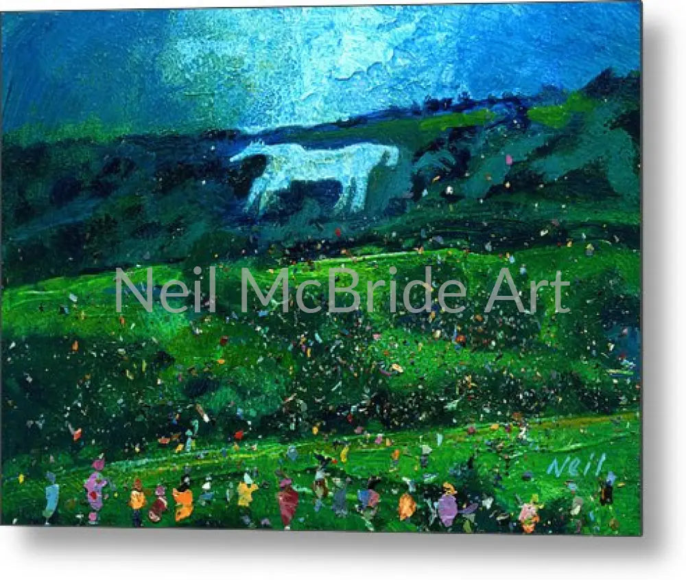 Yorkshire landscape art prints on metal. Kilburn Feast by Neil McBride © Neil McBride 2024