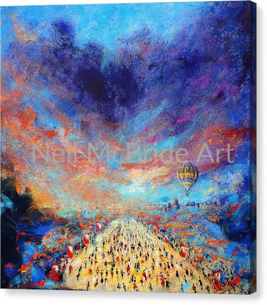 Marathon Canvas Print 14.000’’ x 14.000’’ / Mirrored / Glossy Canvas Print