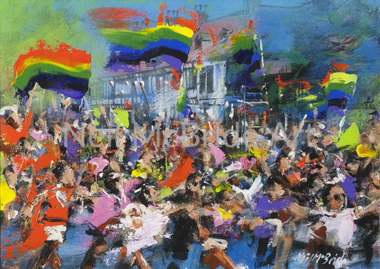 Pride Parade Paper Print 14.000’’ x 9.875’’ / Somerset Velvet Art Print