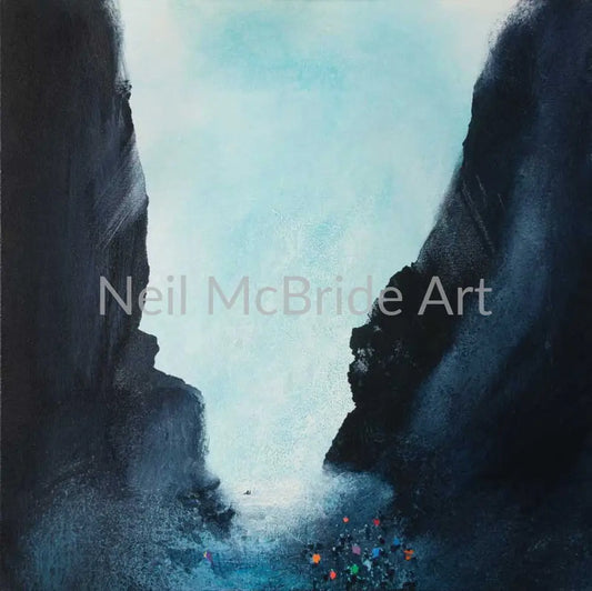 Rescue. Another dramatic original painting from the studio of Yorkshire landscape artist Neil McBride © Neil McBride 2019