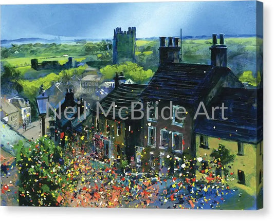 Richmond prints on canvas featuring Frenchgate with the castle in the distance.  © Neil McBride 2023