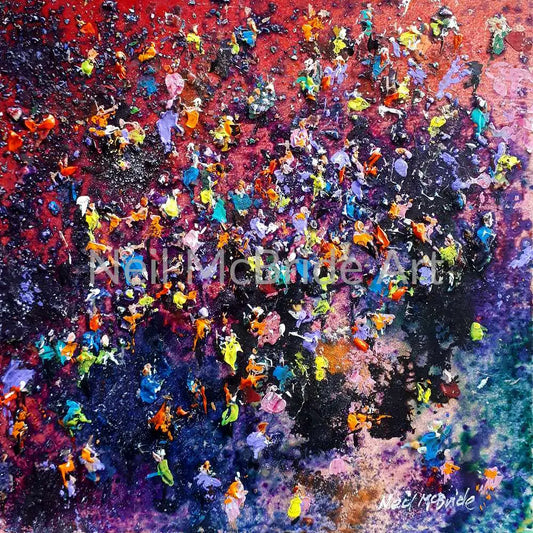 Street Performers, original crowds art © Neil McBride 2020