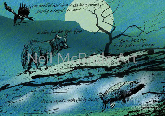 Ted Hughes Theatre Tribute Paper Prints 14.000’’ x 9.875’’ / Archival Matte Paper Art Print