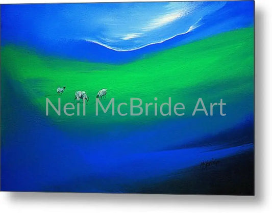 The Grass Is Greener Metal Print 14.000’’ x 9.250’’ Metal Print