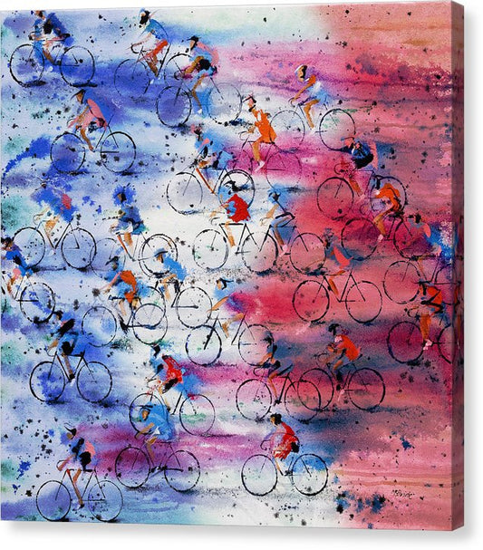 Cycling art celebrated in this Tour de France canvas art print © Neil McBride 2019