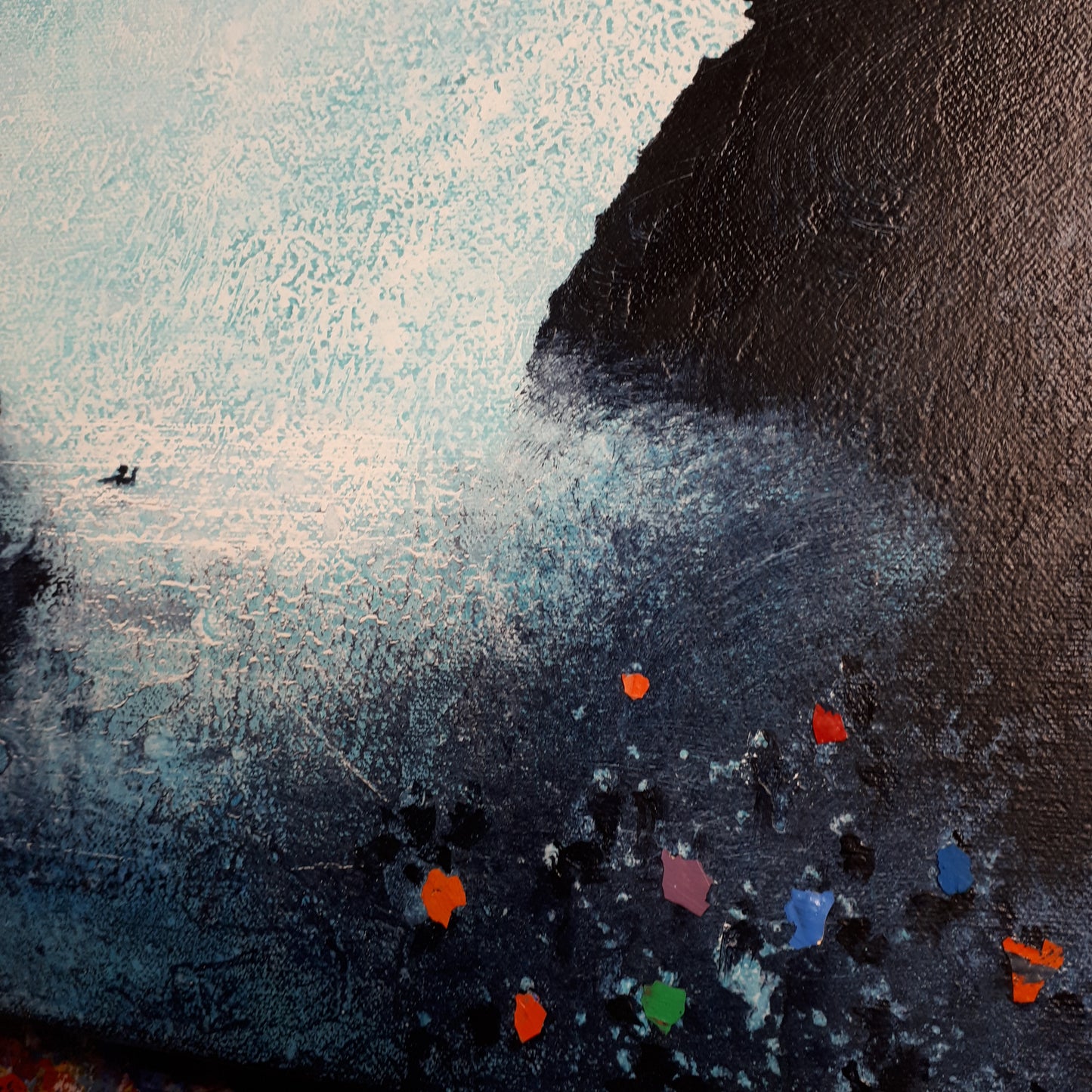 Rescue. Another dramatic original painting from the studio of British visual artist Neil McBride