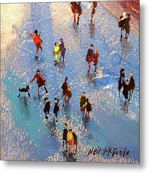 Beach Reflections - Metal Print