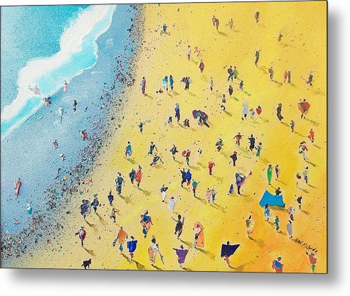 Beachcombing captured on a Metal Print by Neil McBride Art