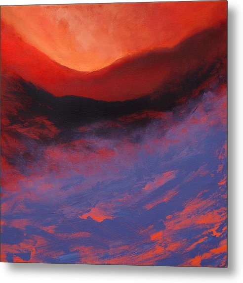 Blue Mist Rising on a metal art print by artist Neil McBride