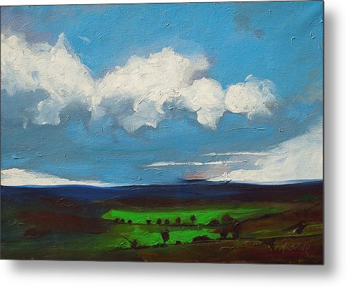 Changes landscape art captured on a metal print