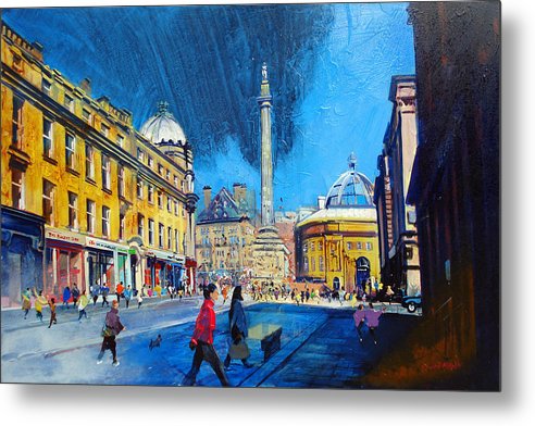 Grey Street Newcastle - Metal Print