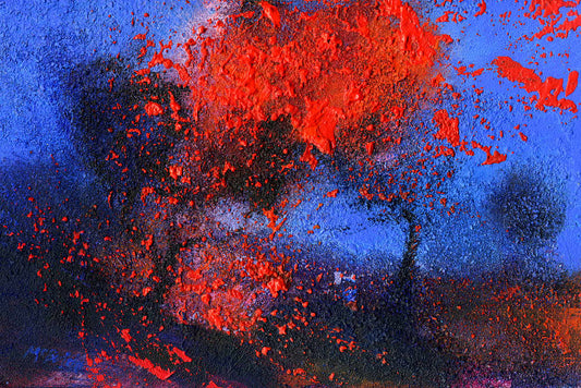 Flame Tree original contemporary landscape painting by Neil McBride