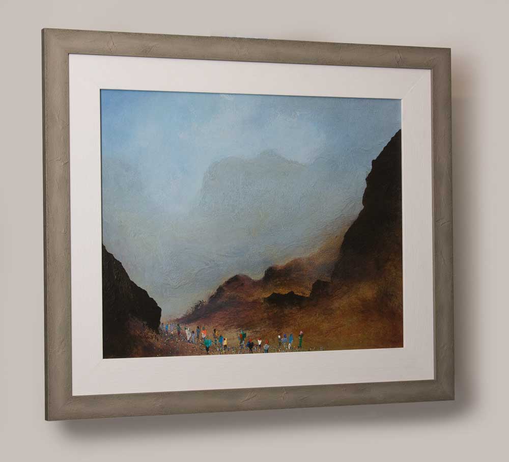 Harrison Stickle - framed original landscape painting of the lake district - Neil McBride Art