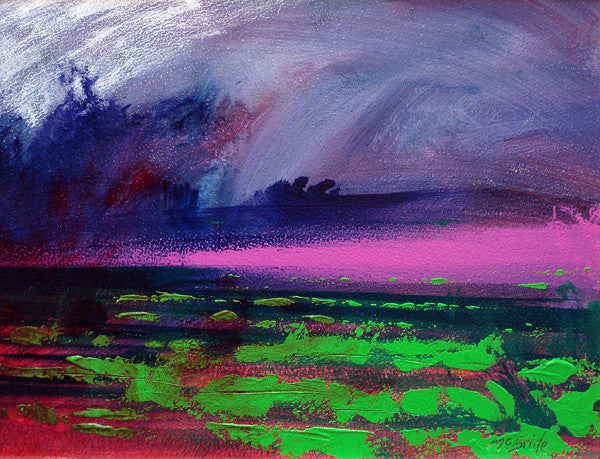 Expressive landscape painting - Heather Weather - Neil McBride Art
