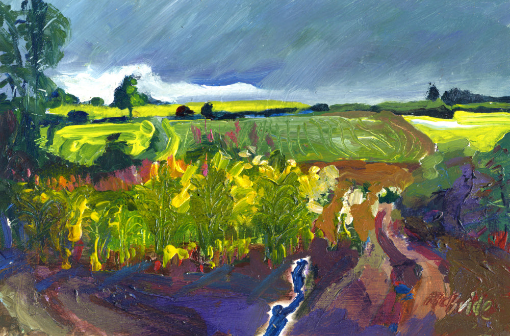 Yorkshire landscape painting titled Newburgh Study by Neil McBride 