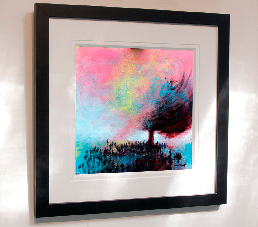 Under the Devil Tree - framed original painting on board - Neil McBride Art