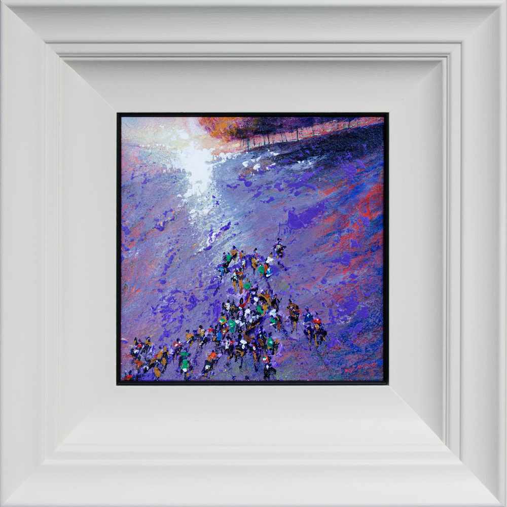 Fell Running framed crowds art www.neilmcbrideart © Neil McBride 2020