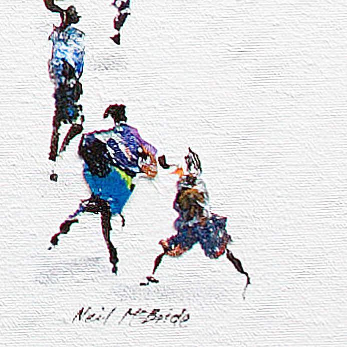 Get Together original painting on canvas. - Neil McBride Art