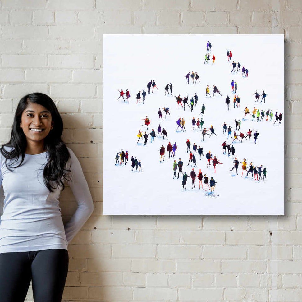 Striking a pose with this art on canvas by UK artist Neil McBride