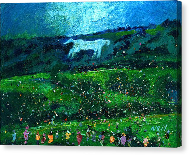 Kilburn White Horse canvas print © Neil McBride 2019