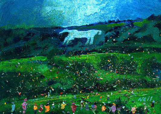 Kilburn Feast Under The White Horse - Art Print - Neil McBride Art