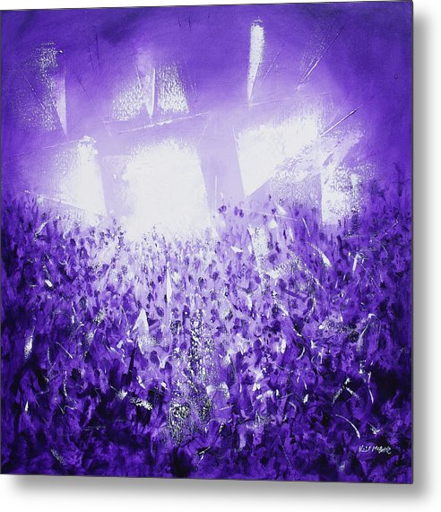 Purple Rave - Metal Print