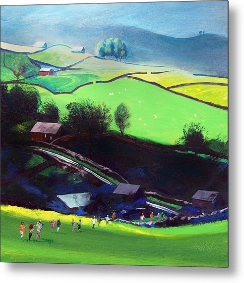 Sleddale landscape art print gift on aluminium sheet metal by Yorkshire artist Neil Mcbride © Neil McBride 2019