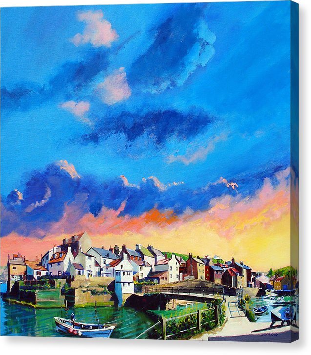 Staithes art on canvas © Neil McBride 2019