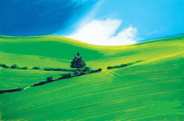 Paper Prints - Summer landscape in green and blue © Neil McBride 2019