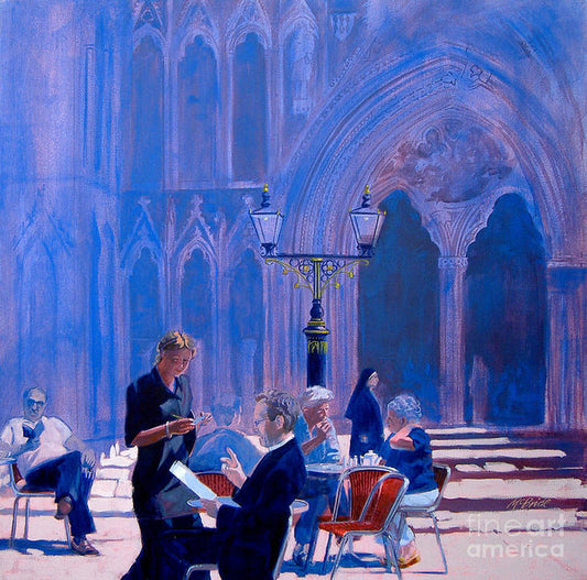 York artist Neil McBride - Tea at York Minster art print on archival paper. © Neil McBride 2019