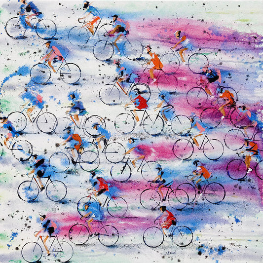 Giro D'italia - Cycling themed Art Print on paper - Neil McBride Art